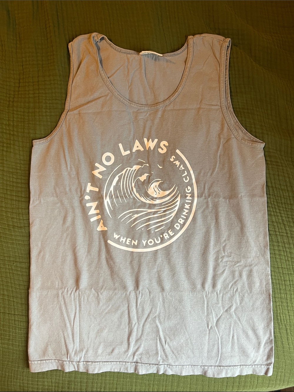 White Claw gray tank top